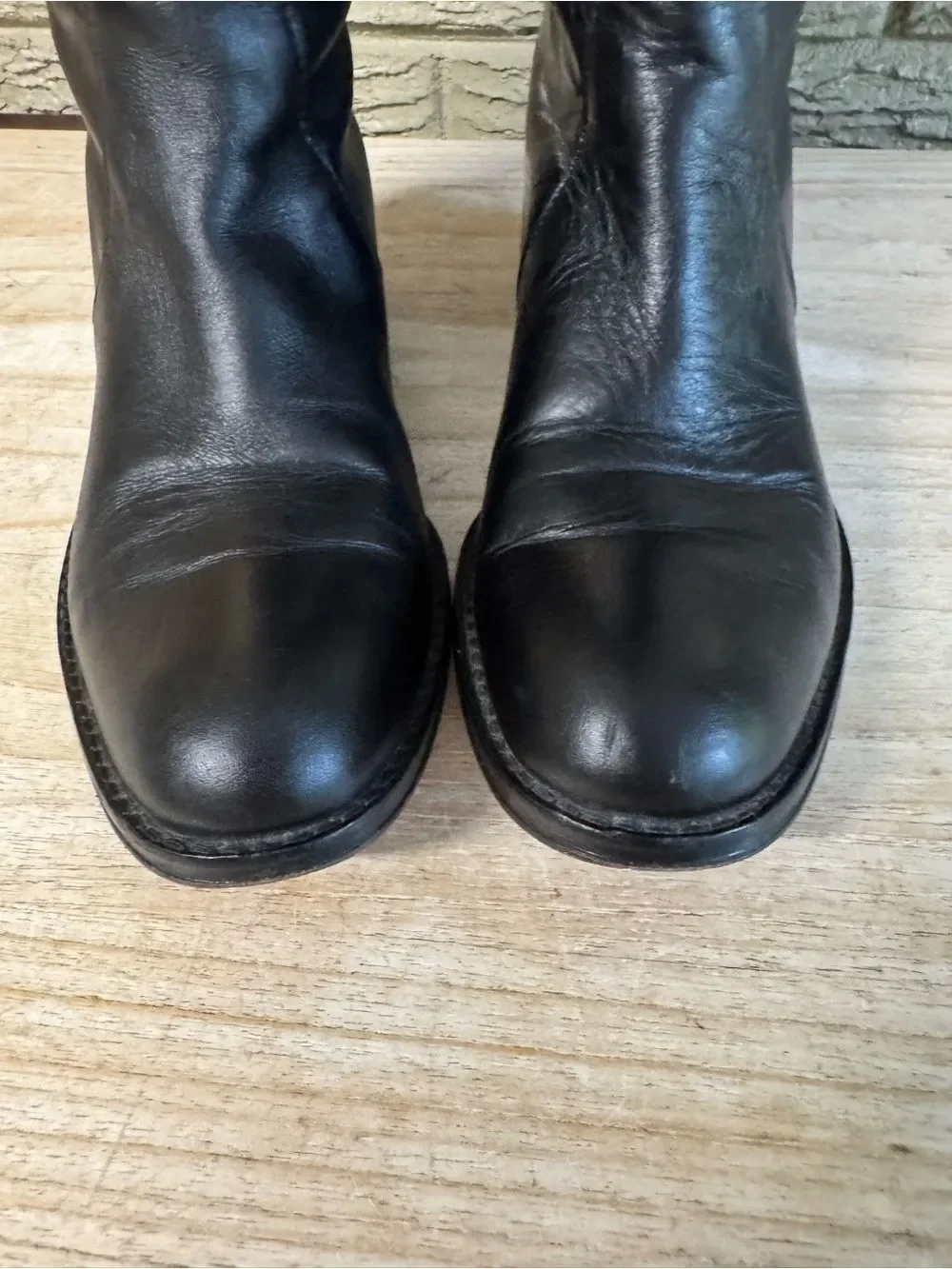 Coach Cheyenne black leather over the knee boots size 6.5